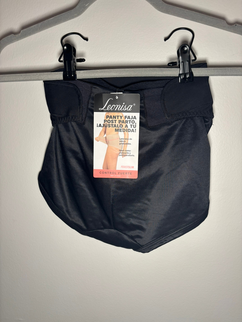 Leonisa Adjustable Postpartum Panty Firm Compression Black Sz S NWT